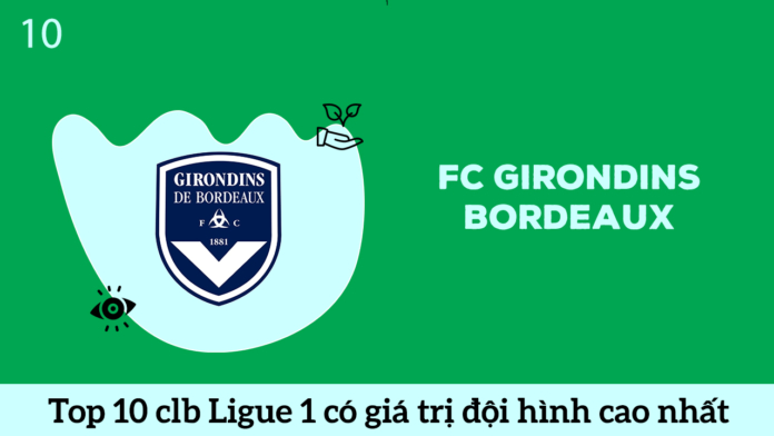 FC Girondins Bordeaux top 10 đội bóng Ligue 1 có đội hình cao nhất hè 2020