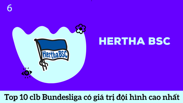 Hertha BSC top 6 đội bóng Bundesliga có đội hình cao nhất hè 2020