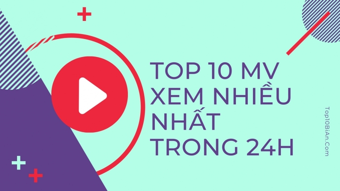 Top 10 MV xem nhiều nhất trong 24h