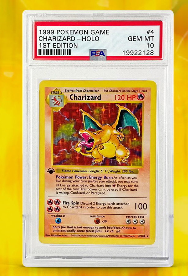 1999 Pokémon Base 1st Edition Holo Charizard #4 PSA 10