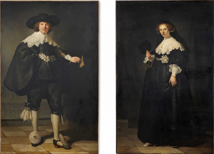 Portrait of Marten Soolmans and Portrait of Oopjen Coppit — Rembrandt