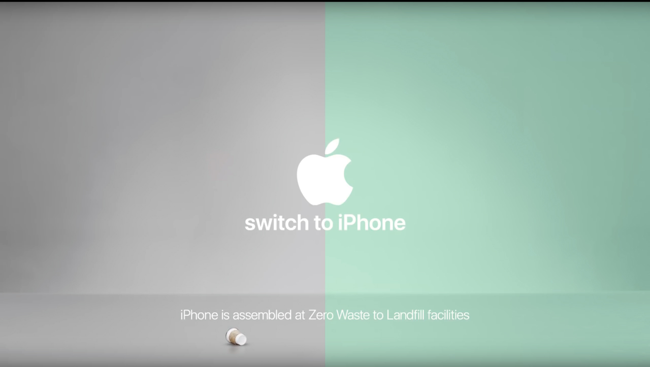 Một banner quảng cáo Apple