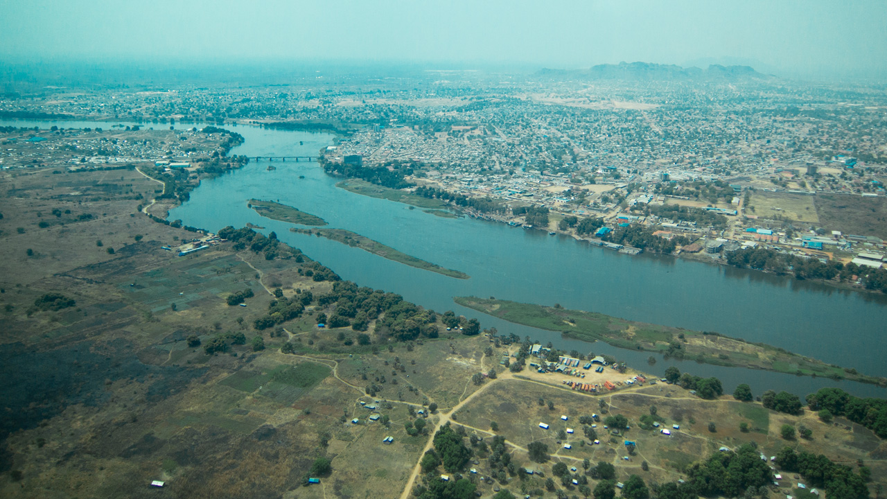 Con sông dài nhất châu Phi - sông Nile (ảnh chụp ở khu vực Nam Sudan)