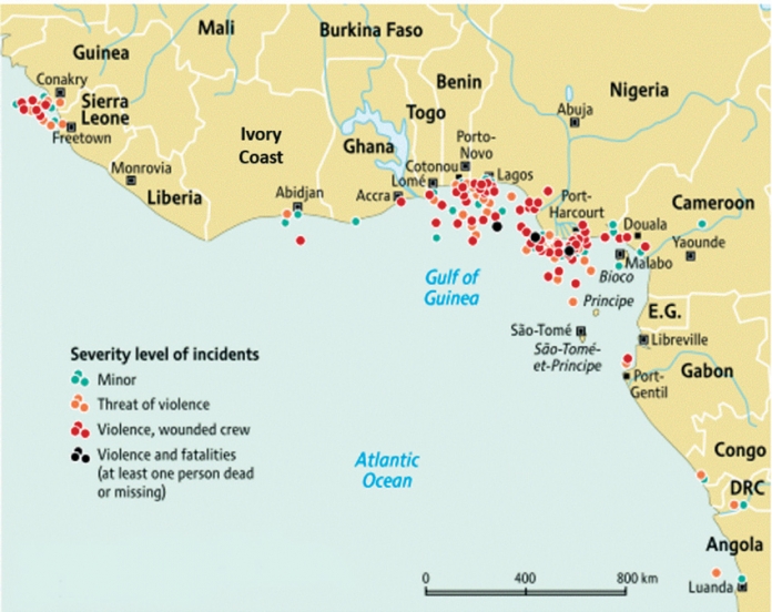 Bản đồ vịnh Guinea