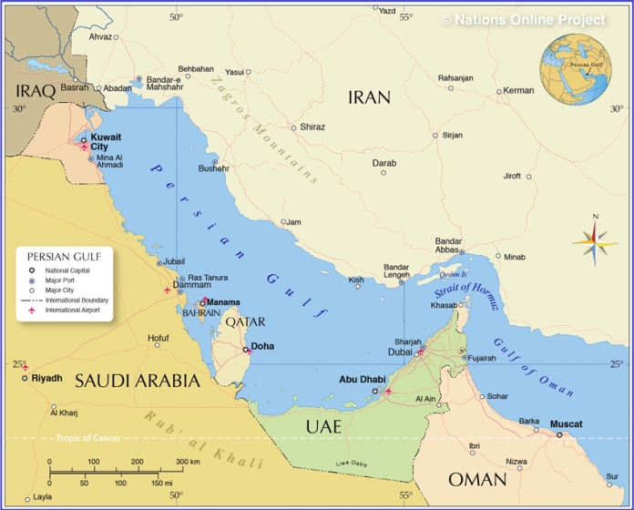 Bản đồ vịnh Ba Tư