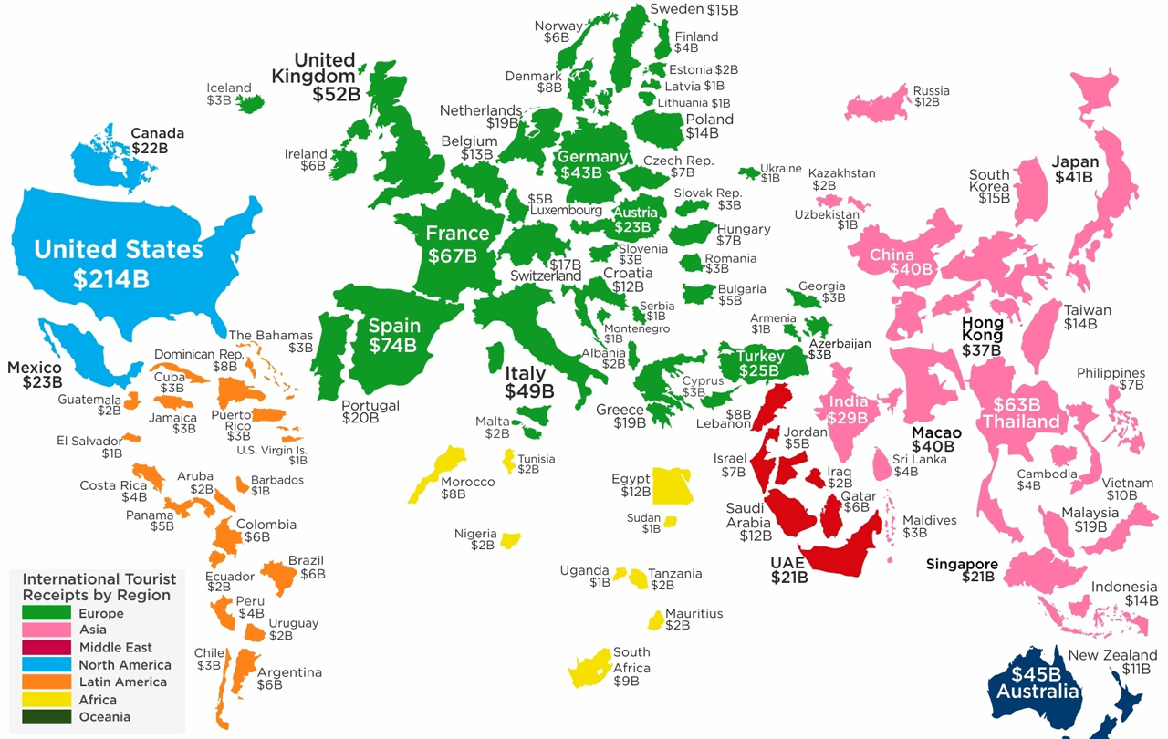 Khách du lịch chi tiền nhiều nhất ở nước nào? infographic