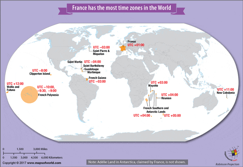 Những múi giờ của Pháp