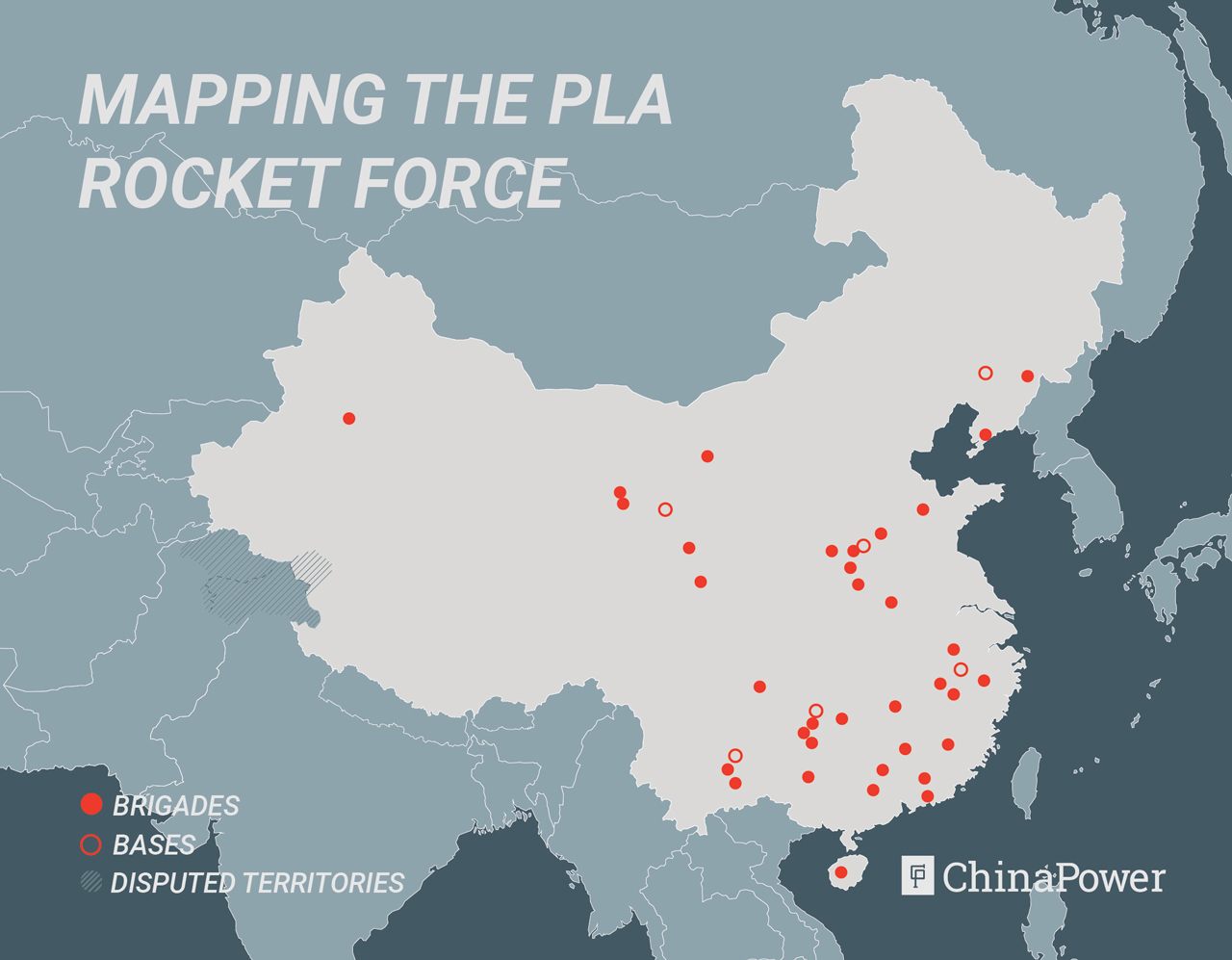Bản đồ lực lượng tên lửa PLA